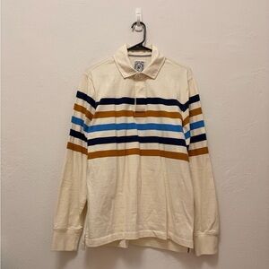 Lands' End Striped Cotton Rugby Shirt